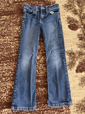Wrangler Kids Blue Faded Straight-Leg Jeans